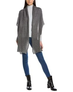 Lightweight Cashmere Wrap Women Charcoal Grey -Portolano 1055437836 RLLD grey 1