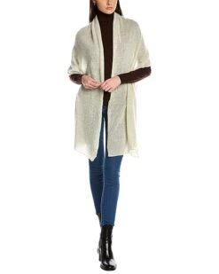 Lightweight Cashmere Wrap Women Charcoal Grey -Portolano 1055437836 RLLD white 1