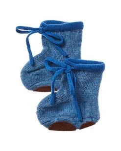 Strings & Suede Sole Patches Cashmere Bootie Kids