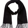 Men's Black Cashmere Scarf 2 Men's Black Cashmere Scarf -Portolano 1111017356 RLLD 1