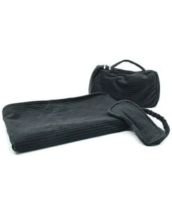 Travel Throw, Eye Mask & Bag Home