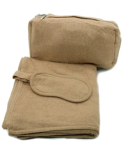 Travel Wrap/Throw, Eyemask And Zipper Bag With Handle In Solid Color Home 3 Travel Wrap/Throw, Eyemask And Zipper Bag With Handle In Solid Color Home