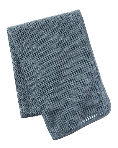 Fishnet Stitch Wool & Cashmere-Blend Receiving Blanket Kids 3 Fishnet Stitch Wool & Cashmere-Blend Receiving Blanket Kids