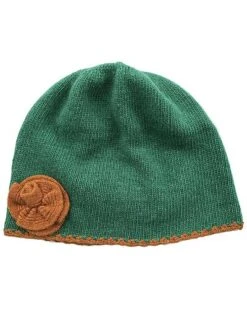 Contrast Color Flower Wool & Cashmere-Blend Hat Kids