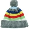 Pom & Ribbed Cuff Striped Wool & Cashmere-Blend Hat Kids -Portolano 1111366377 RLLD 1