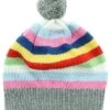 Pom & Ribbed Cuff Striped Wool & Cashmere-Blend Hat Kids -Portolano 1111366378 RLLD 1