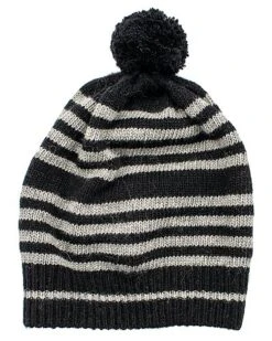 Slouchy Striped Wool & Cashmere-Blend Hat Kids