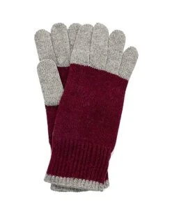 Colorblocked Wool & Cashmere-Blend Glove Kids