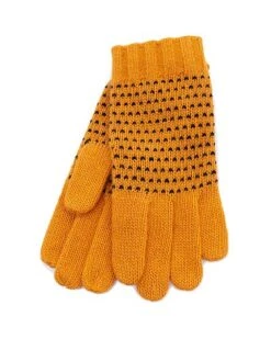 Birds Eye Wool & Cashmere-Blend Glove Kids