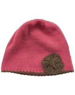 Contrast Color Flower Wool & Cashmere-Blend Hat Kids