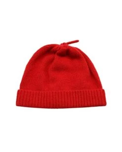 Tubular Knot On Top Wool & Cashmere-Blend Hat Kids