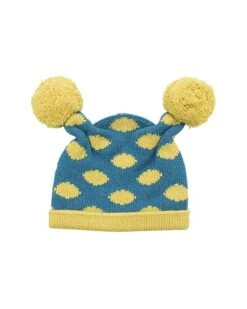 Double Pom Pom Wool & Cashmere-Blend Hat Kids