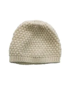 Popcorn Stitch Skull Cashmere Hat Kids