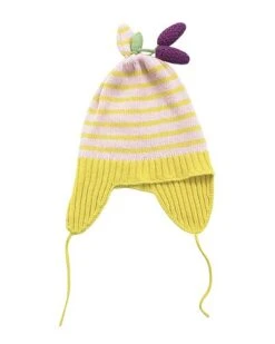Striped Earflap Wool & Cashmere-Blend Hat Kids