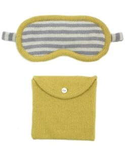 Cashmere Striped Eyemasks With Pouch Home