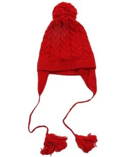 Cable Earflap Wool & Cashmere-Blend Hat Kids