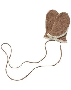 Ruffle String Cashmere Mittens Kids