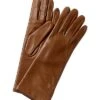 Cashmere-Lined Leather Gloves Women