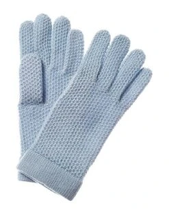 Honeycomb Stitch Cashmere Gloves Women