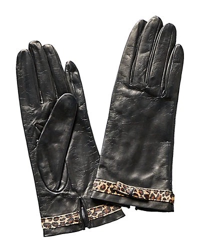 Black Silk-Lined Leather Gloves Women 3 Black Silk-Lined Leather Gloves Women