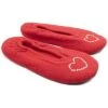 Ladies Ballerina Slippers With Hotfix Stones Heart Home -Portolano 1311087054 RLLD 1
