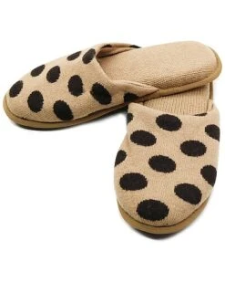 Ladies Slippers With Polka Dots Home