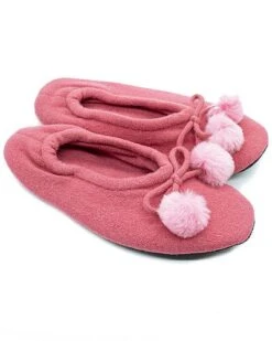 Wool-Blend Ballerina Bow Slipper Home