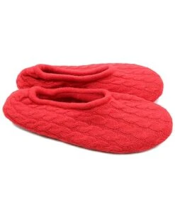 Ladies Ballerina Cables Slippers Home
