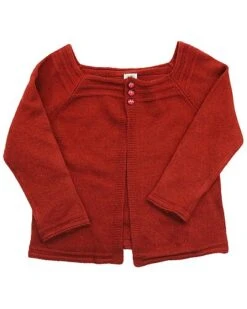 Lady Bug Shape Buttons Wool & Cashmere-Blend Cardigan Kids