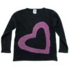 Heart Shape Patch Wool & Cashmere-Blend Sweater Kids