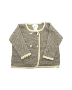 All Over Popcorn Stitch Wool & Cashmere-Blend Sweater Kids