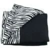 Bed Throw In Zebra Print Design With Solid Color Border All Around Home -Portolano 3030086899 RLLD 1
