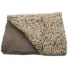 Bed Throw In Leopard Print Design With Solid Color Border All Around Home -Portolano 3030086900 RLLD 1